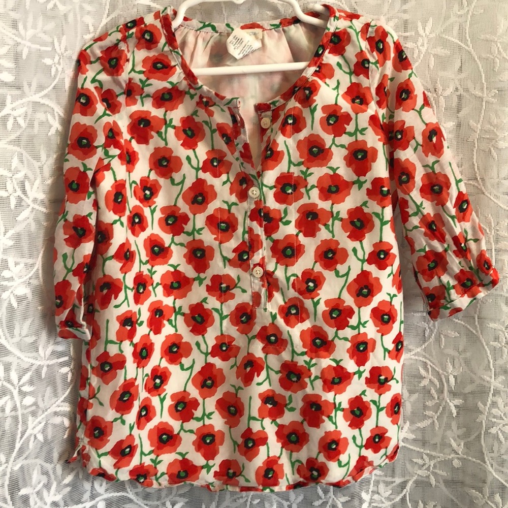 Crewcuts Floral Tunic Silk/Cotton Blend - Picture 6 of 6